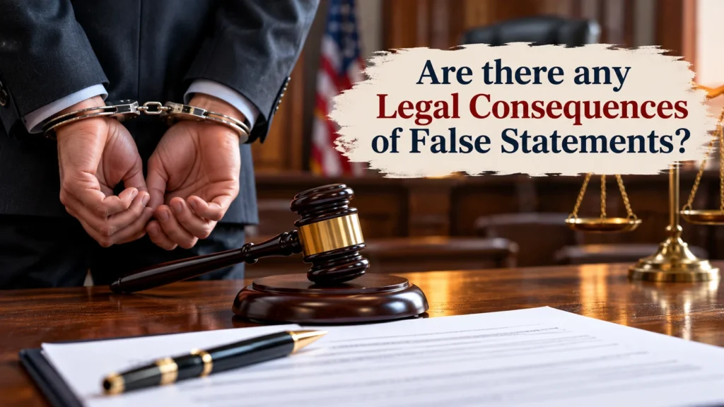 Are there any Legal Consequences of False Statements