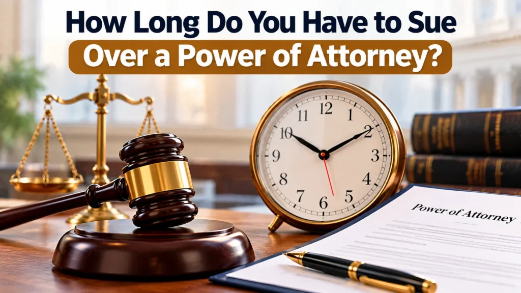 How Long Do You Have to Sue Over a Power of Attorney