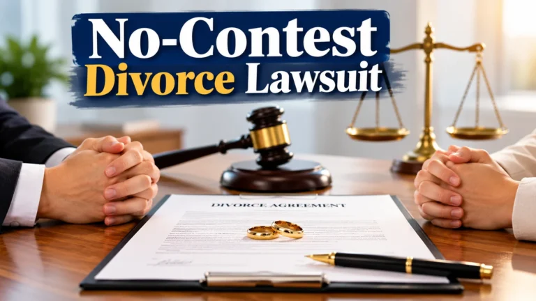 No-Contest Divorce Lawsuit