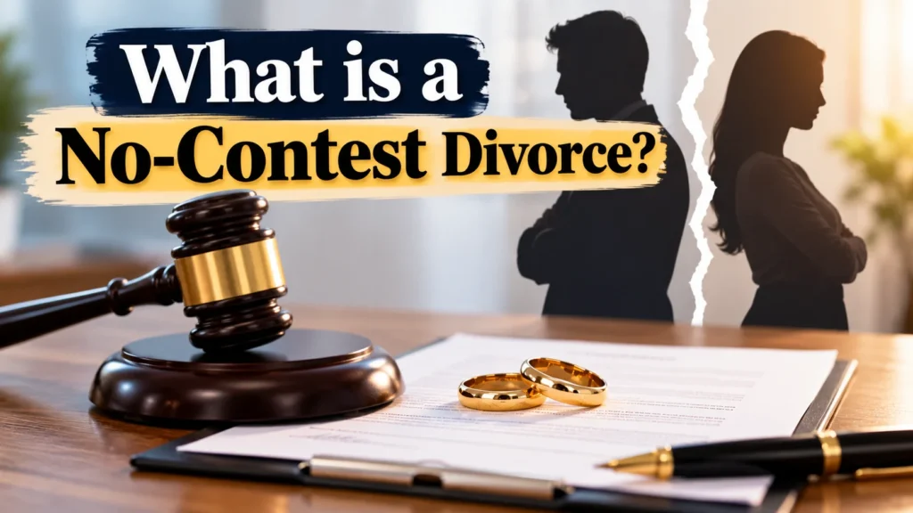 What is a No-Contest Divorce